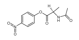 N-acetyl-D-alanine 4-nitrophenyl ester结构式