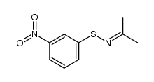 N-isopropylidene-3-nitrobenzenesulfenamide结构式