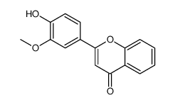 2-(4-Hydroxy-3-methoxyphenyl)-4H-chromen-4-one结构式