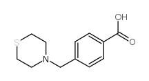4-(thiomorpholin-4-ylmethyl)benzoic acid Structure