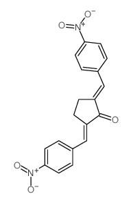 Cyclopentanone,2,5-bis[(4-nitrophenyl)methylene]-结构式