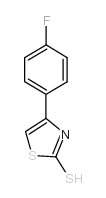 4-(4-氟苯基)-1,3-噻唑-2-硫醇结构式