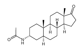 3-α-acetamido-5α-androstan-17-one结构式