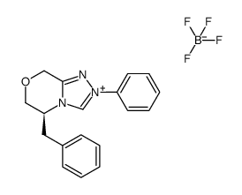 (S)-5-苄基-2-苯基-2,5,6,8-四氢-[1,2,4]三唑并[3,4-c][1,4]恶嗪-4-鎓四氟硼酸盐结构式