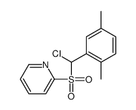 2-[chloro-(2,5-dimethylphenyl)methyl]sulfonylpyridine结构式