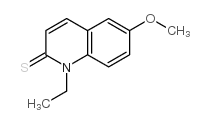 1-乙基-6-甲氧基喹啉-2(1h)-硫酮结构式