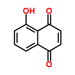 胡桃酮，5-羟基对萘醌结构式