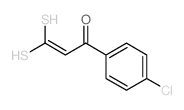 1-(4-chlorophenyl)-3,3-bis-sulfanyl-prop-2-en-1-one结构式