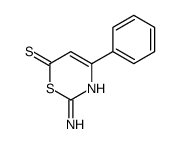 2-amino-4-phenyl-1,3-thiazine-6-thione结构式