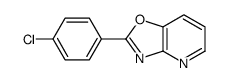 2-(4-chlorophenyl)[1,3]oxazolo[4,5-b]pyridine结构式