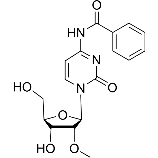 N4-苯甲酰-2'-甲氧基胞苷结构式