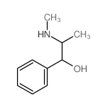 2-(甲基氨基)-1-苯基-1-丙醇结构式