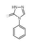 3-巯基-4-苯基-1,2,4-三唑结构式