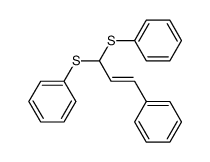 (E)-1-phenyl-3,3-bis(phenylthio)propene结构式