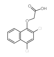 Acetic acid,2-[(2,4-dichloro-1-naphthalenyl)oxy]- Structure