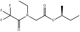 [Ethyl(trifluoroacetyl)amino]acetic acid (S)-1-methylpropyl ester结构式
