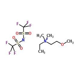 N-ETHYL-N,N-DIMETHYL-2-METHOXYETHYLAMMONIUM BIS(TRIFLUOROMETHYLSULFONYL)IMIDE Structure