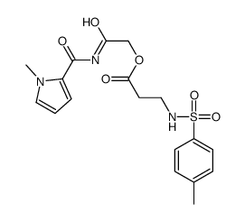 [2-[(1-methylpyrrole-2-carbonyl)amino]-2-oxoethyl] 3-[(4-methylphenyl)sulfonylamino]propanoate结构式
