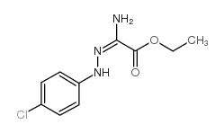 Ethyl2-amino-2-[2-(4-chlorophenyl)hydrazono]-acetate structure