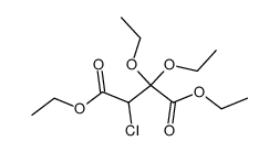 2,2-diethoxy-3-chloro-succinic acid diethyl ester结构式
