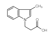 3-(3-Methyl-1H-indol-1-yl)propanoic acid Structure
