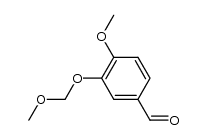 4-甲氧基-3-(甲氧基甲氧基)苯甲醛结构式