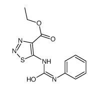 ethyl 5-(phenylcarbamoylamino)thiadiazole-4-carboxylate Structure