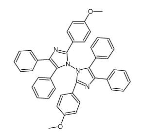2,2'-Bis(p-methoxyphenyl)-4,4',5,5'-tetraphenyl[1,1'-bi-1H-imidazole] Structure