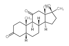 (5R,8S,9S,10S,13S,14S,17S)-17-hydroxy-10,13,17-trimethyl-1,2,4,5,6,7,8,9,12,14,15,16-dodecahydrocyclopenta[a]phenanthrene-3,11-dione Structure