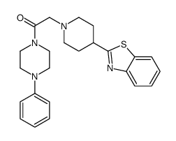 Piperazine, 1-[[4-(2-benzothiazolyl)-1-piperidinyl]acetyl]-4-phenyl- (9CI) Structure