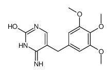 4-氨基-5-[(3,4,5-三甲氧基苯基)甲基]-2(1H)-嘧啶酮结构式