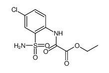 ethyl 2-(4-chloro-2-sulfamoylanilino)-2-oxoacetate结构式