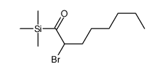 2-bromo-1-trimethylsilyloctan-1-one结构式