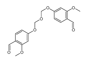 4-[(4-formyl-3-methoxyphenoxy)methoxymethoxy]-2-methoxybenzaldehyde结构式