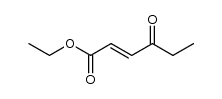 ethyl E-4-oxo-2-hexenoate Structure