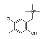 (5-chloro-2-hydroxy-4-methylphenyl)methyl-trimethylazanium结构式