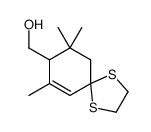 (7,9,9-trimethyl-1,4-dithiaspiro[4.5]dec-6-en-8-yl)methanol Structure
