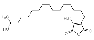 3-(15-hydroxyhexadecyl)-4-methyl-furan-2,5-dione Structure