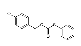 Thiocarbonic acid O-[(4-methoxyphenyl)methyl]S-phenyl ester Structure