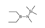 N-(diethylboryl)-N,1,1,1-tetramethylsilanamine结构式