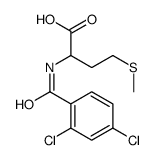 2-[(2,4-二氯苯甲酰基)氨基]-4-(甲基硫代)丁酸结构式