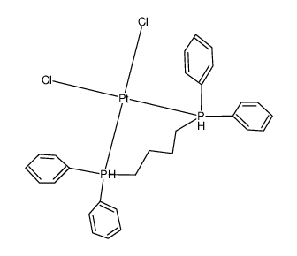 (1,4-bis(diphenylphosphanyl)butane)dichloridoplatinum(II)结构式