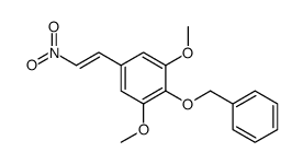 1,3-dimethoxy-5-(2-nitroethenyl)-2-phenylmethoxybenzene结构式