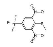 (2,6-dinitro-4-(trifluoromethyl)phenyl)(methyl)sulfane Structure
