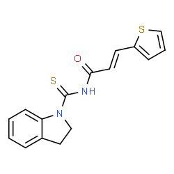 (2E)-N-(2,3-dihydro-1H-indol-1-ylcarbonothioyl)-3-(thiophen-2-yl)prop-2-enamide picture