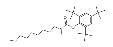 2,4,6-tri-tert-butylphenyl methyl(nonyl)carbamate结构式