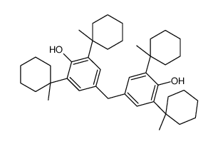 4-[[4-hydroxy-3,5-bis(1-methylcyclohexyl)phenyl]methyl]-2,6-bis(1-methylcyclohexyl)phenol Structure
