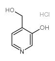 4-羟甲基-3-羟基吡啶盐酸盐结构式