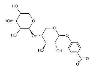 p-nitrophenyl β-D-xylopyranosyl-(1->4)-β-D-xylopyranoside Structure