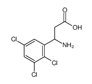 3-氨基-3-(2,3,5-三氯苯基)-丙酸结构式